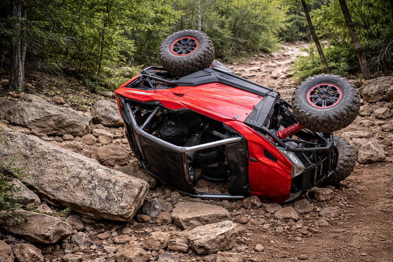Polaris RZR rollover