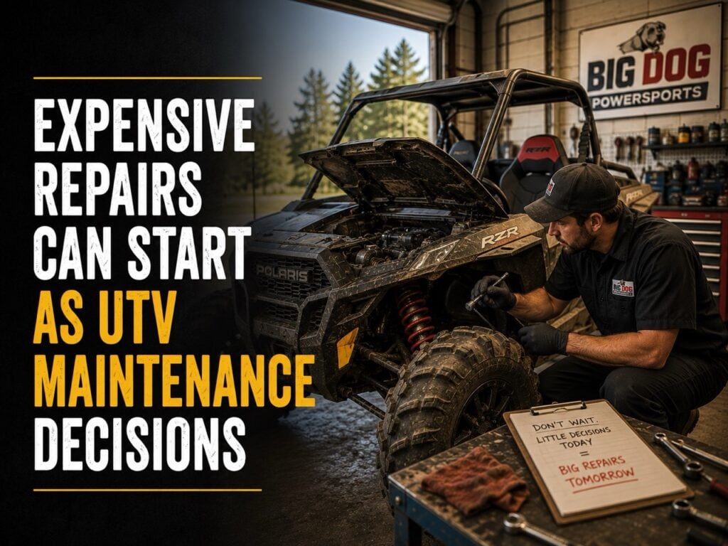 Expensive repairs can start as UTV Maintenance Decisions