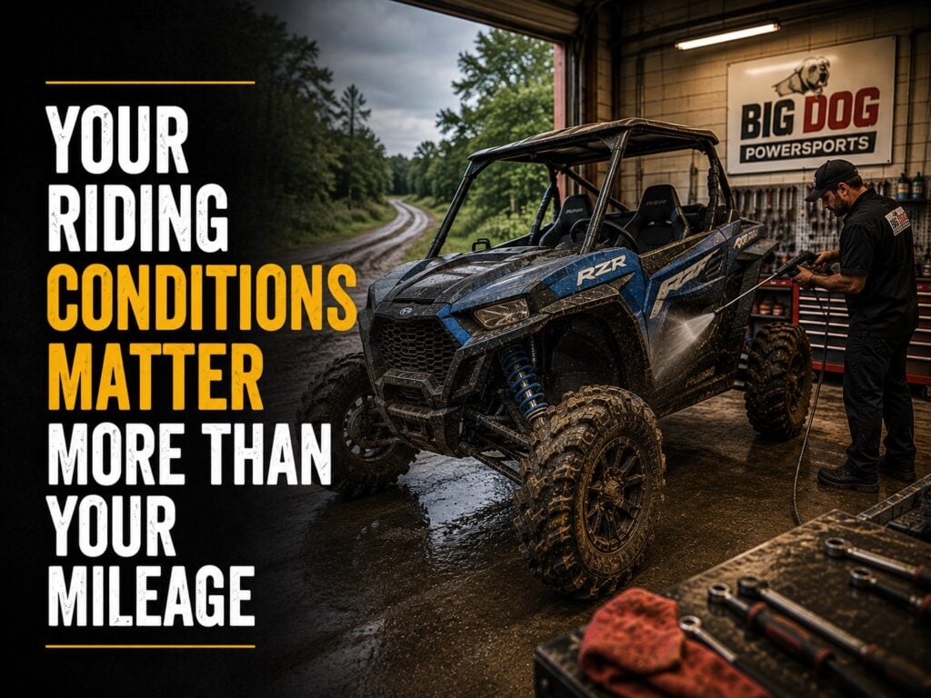 riding conditions vs mileage