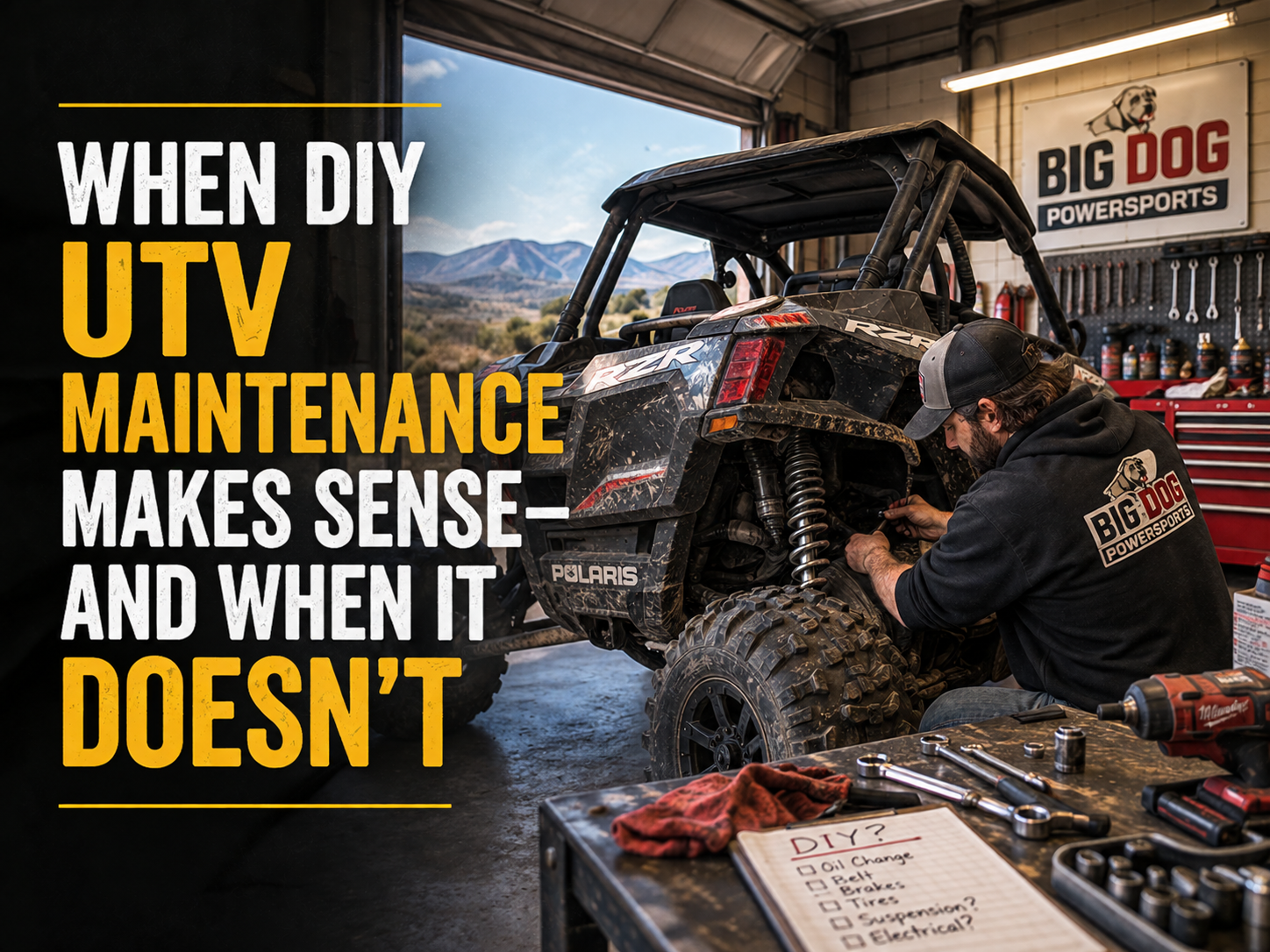 When DIY UTV Maintenance Makes Sense and When it Doesn't