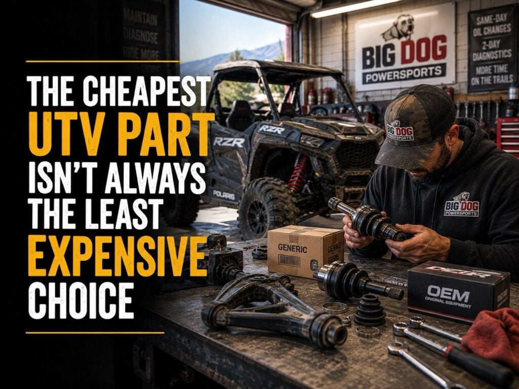 The Cheapest UTV Part Isn't Always the Least Expensive Choice